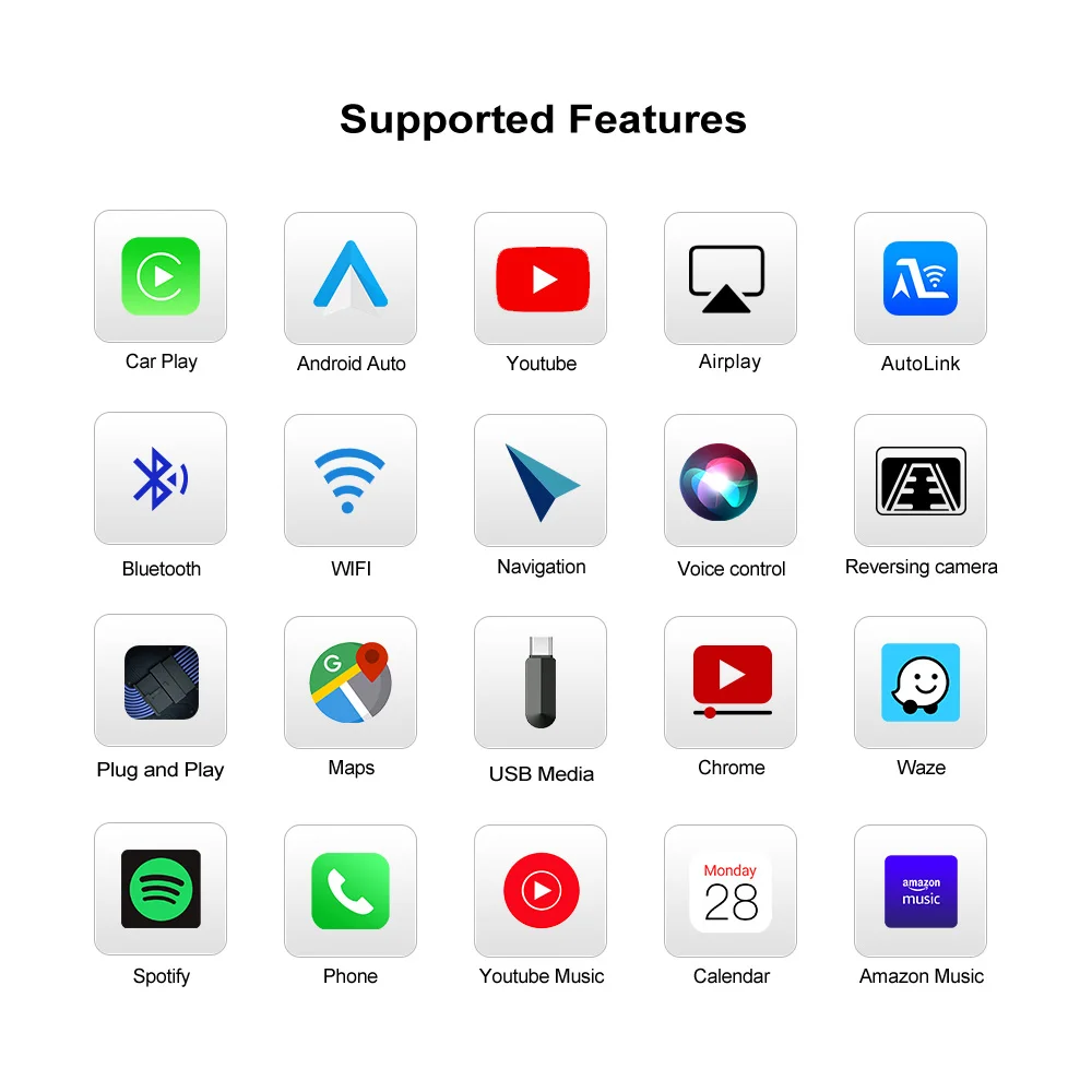 أندرم وحدة CarPlay اللاسلكية Android Auto MMI Prime لـ 2015-2019 فولفو V60/S60/XC60/V40 صندوق واجهة ترقية Airplay