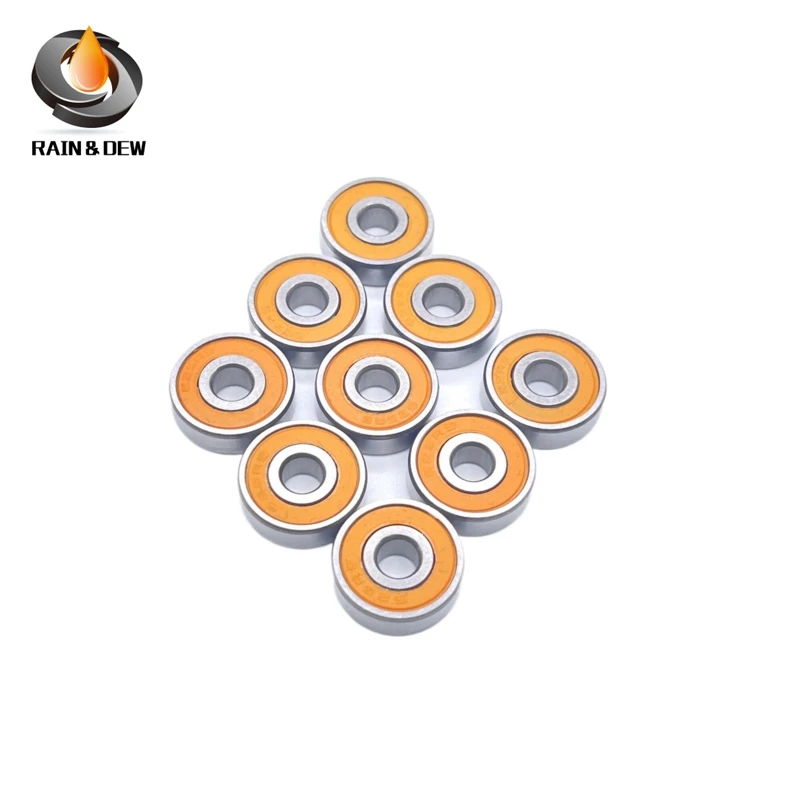 6900RS Orange  Bearing ABEC-7 Metric Thin Section  Ball Bearings 6900 RS 2RS 6900-2RS Sealed  10x22x6 Mm