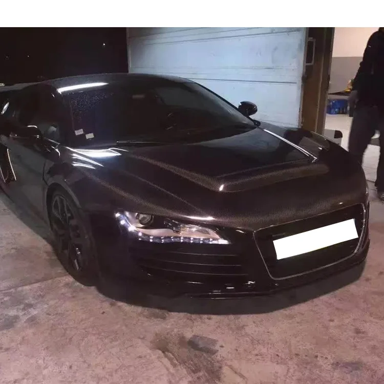 مبيعات المصنع أغطية المحرك غطاء محرك السيارة من ألياف الكربون لـ R8 V8 V10 2008-2015 #2