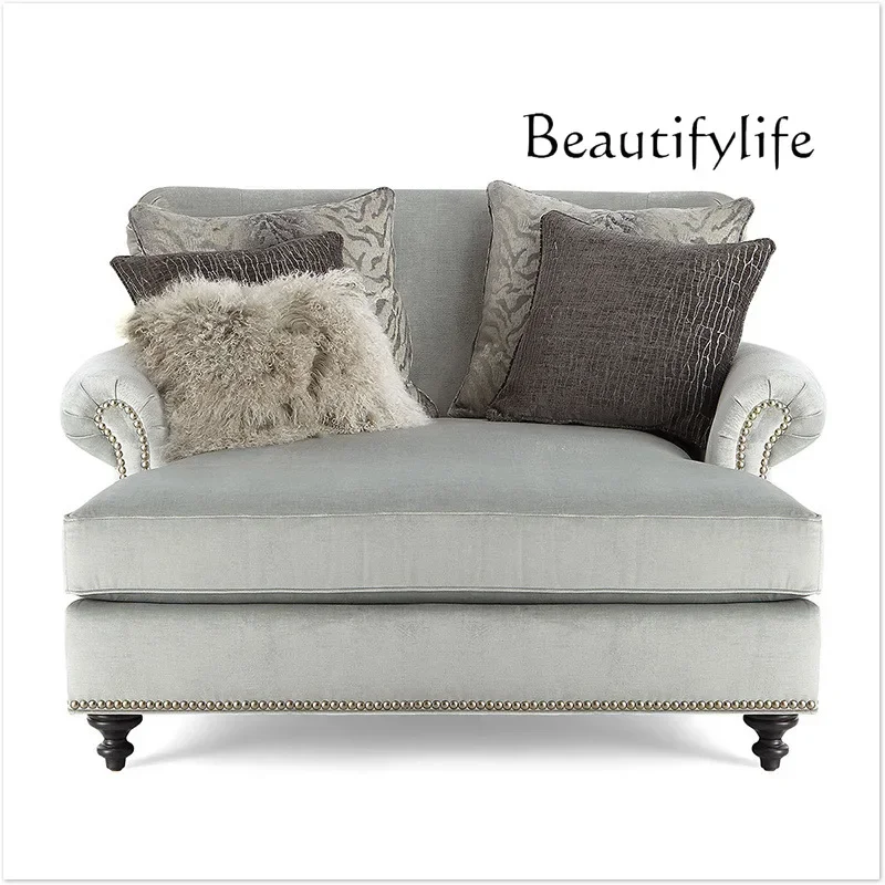 

American neoclassical single sofa chair, leisure collapse American country club bedroom furniture