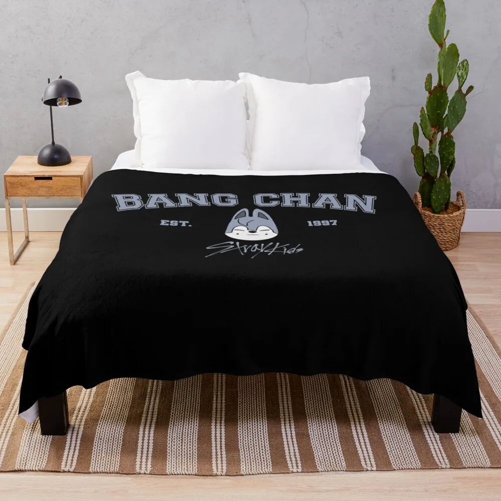 Bang Chan Throw Blanket Sofa Throw Flannels Decorative Beds Blankets