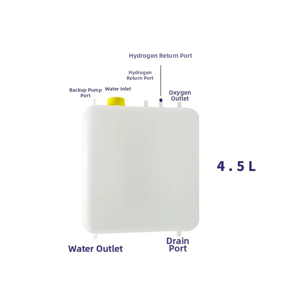 

HDPE 4.5L Water Tank for Hydrogen Production Equipment Supporting Electrolysis Processes and PEM Electrolyzer Integration