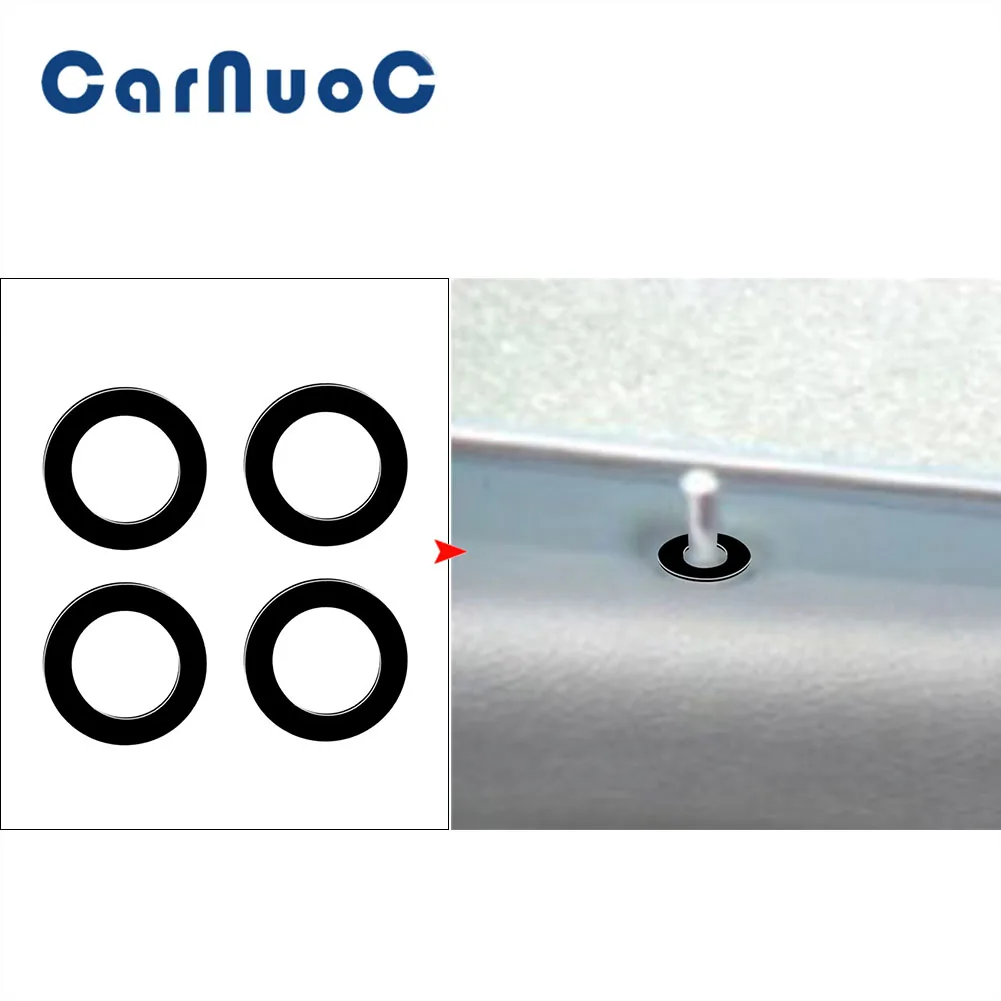 

4pcs For Chrysler 200 2011 2012 2013 2014 Door Lock Piano Black Stickers Car Decoration Trim Auto Interior Mouldings Accessories