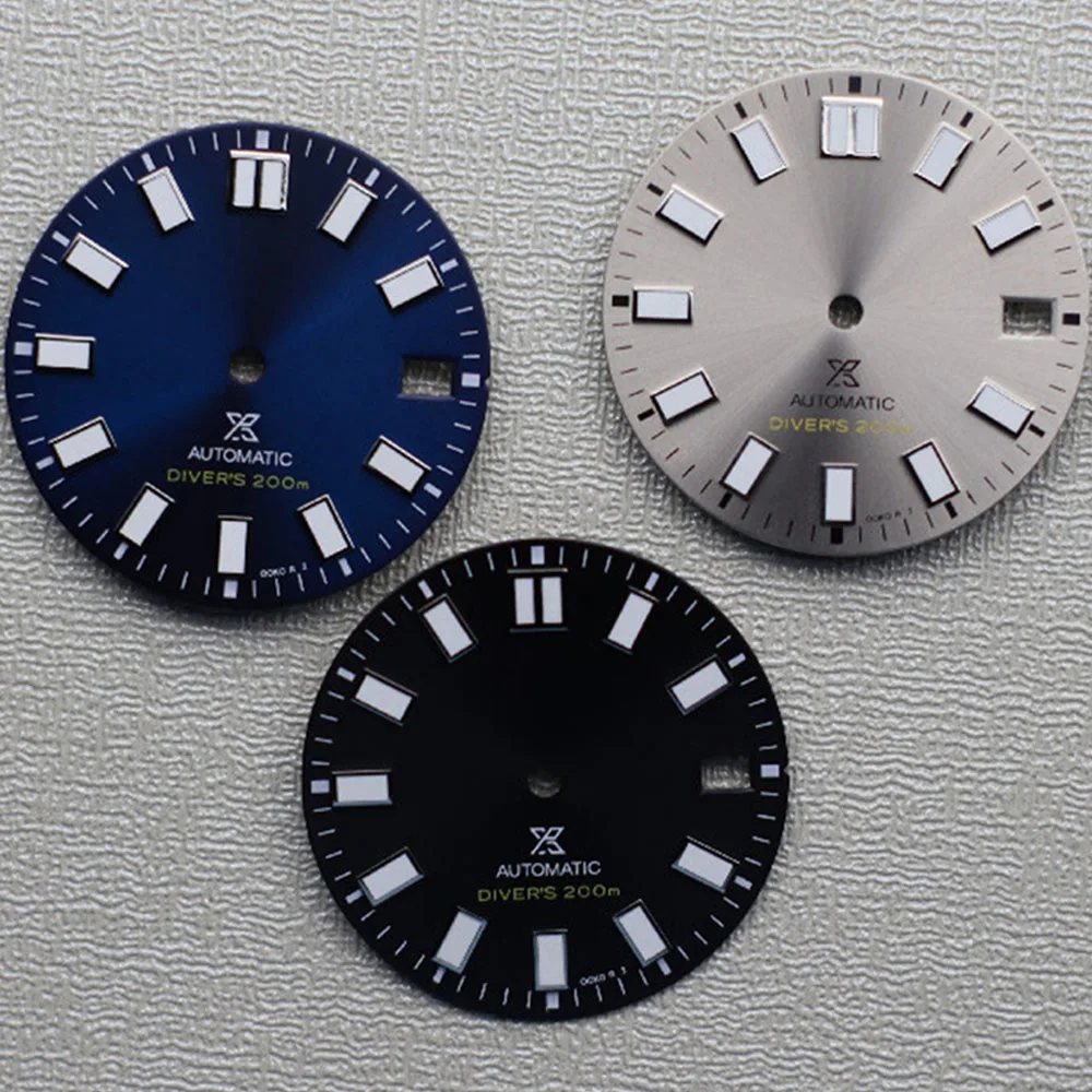 

28.5mm Watch Dial BGW9/C3 Green Luminous NH35 Dial for NH35 NH36 4R 6R Movement Single Calendar Watch Faces 3.0 3.8 o'clock