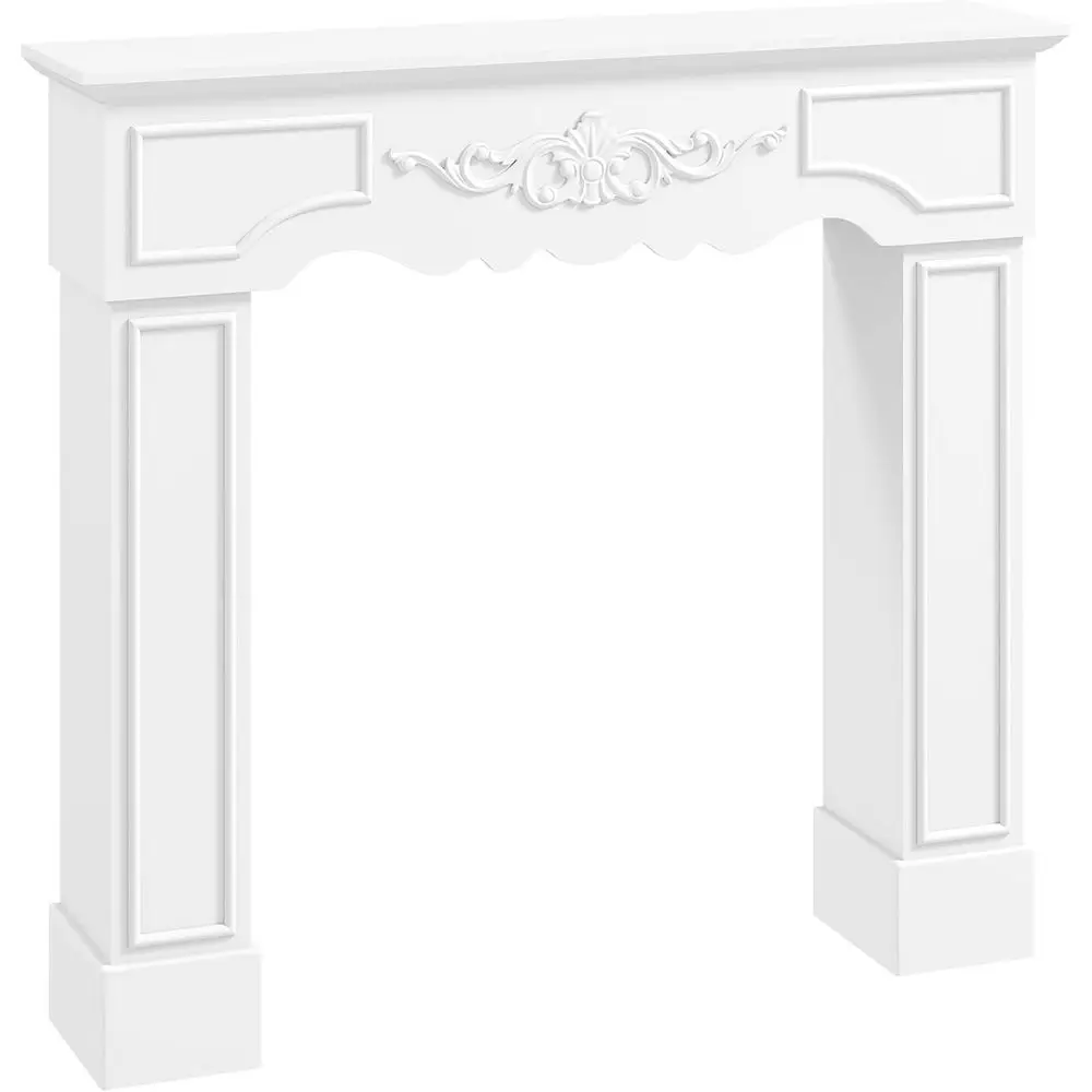 

Freestanding Fireplace Surround with Leg for Electric Fireplaces, 43.3 W x 39.8 H, White