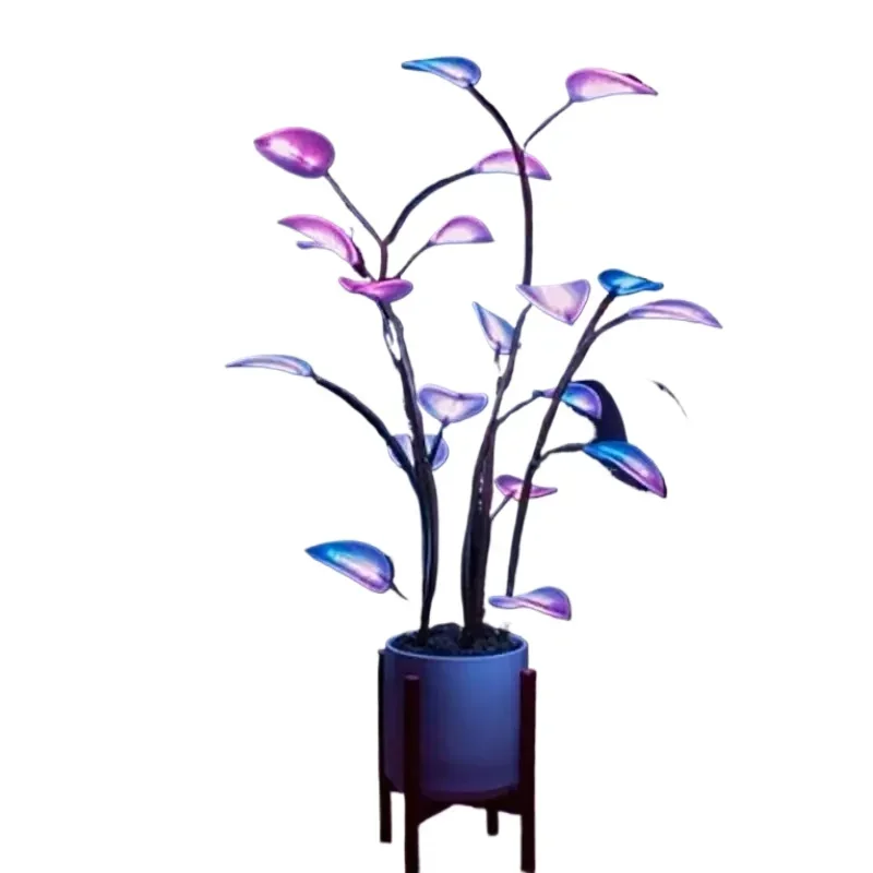 Emitting Diode Indoor Plant Indoor Decoration Programmable Night Color Changing Plant Modeling  Home