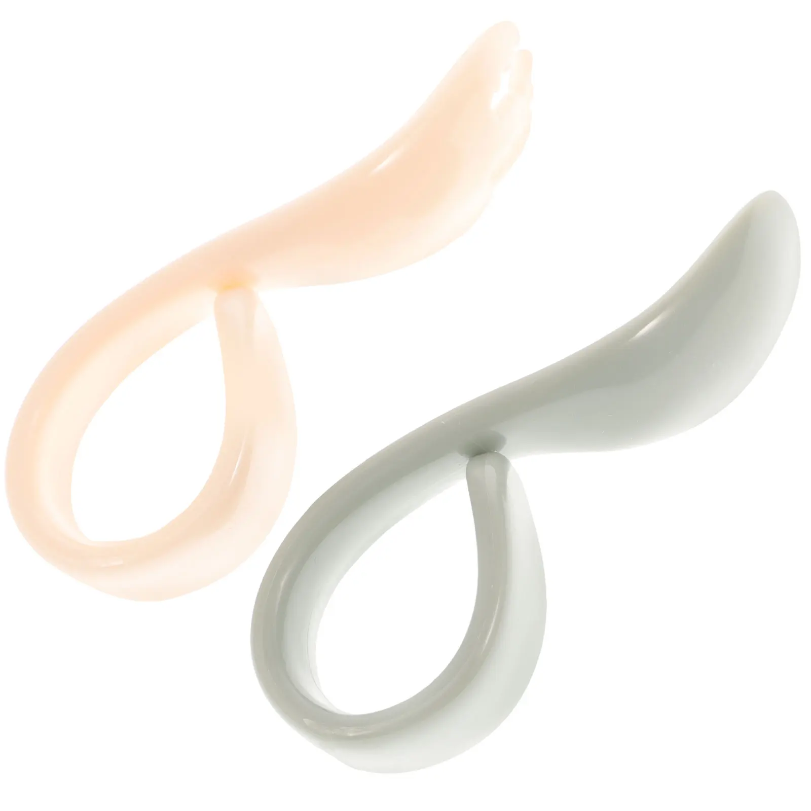 

1 комплект, детская тренировочная посуда, изогнутый дизайн, высокая термостойкость, легкая ручка, без заусенцев, короткая ручка для еды из чистого молока