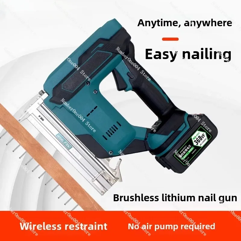 Applicable To Brushless Lithium Battery Gun Household Rechargeable Straight  Gun Code Shooting Nail Air