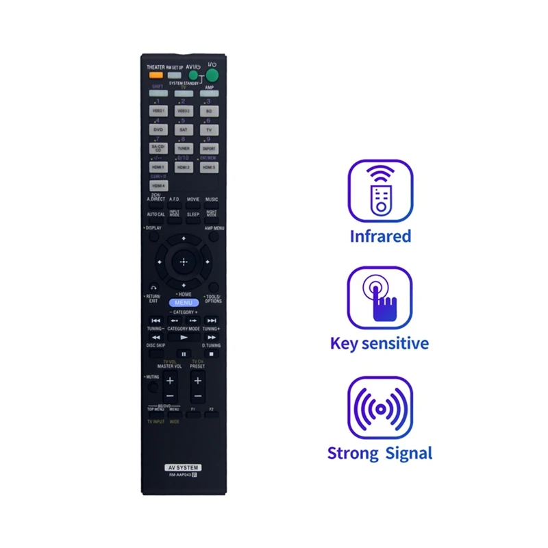 RM-AAP043 Remote Control Replace For Sony Home Theater AV Receiver STR-DH800 STRDH800 Audio Video Receiver