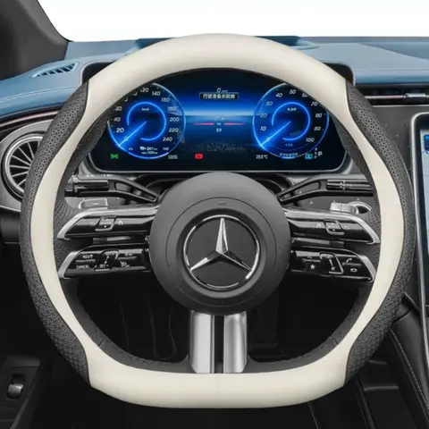 가죽 자동차 핸들 커버, 메르세데스 벤츠 GLC300 GLC43 GLC63 GLE350 GLE450 GLE53 GLE580 GLS450 GLS580 GLS580 GLS63 액세서리