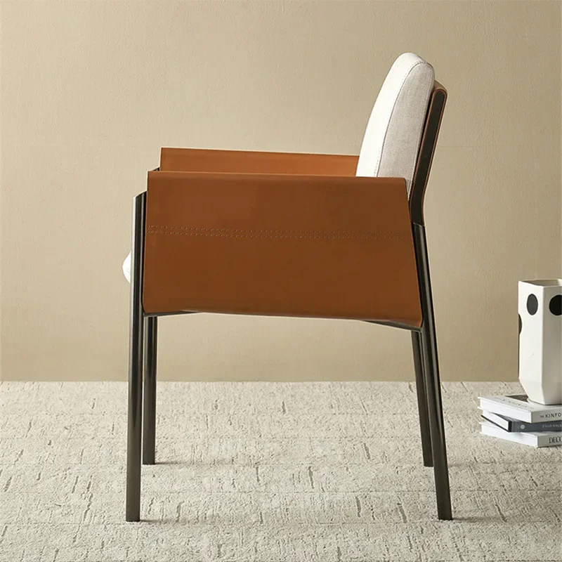 Nordic comfortable light luxury back chair, hotel clubhouse reception negotiation chair