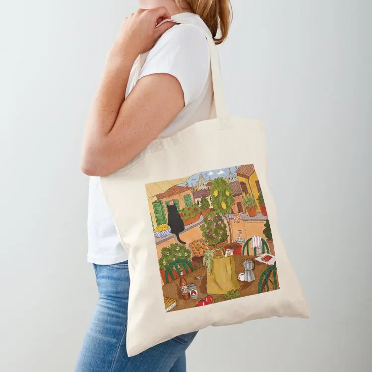 

Morning Routine on Roman Roofs feat. Stanis Tote Bag Beach bag Cloth bags cloth bag woman