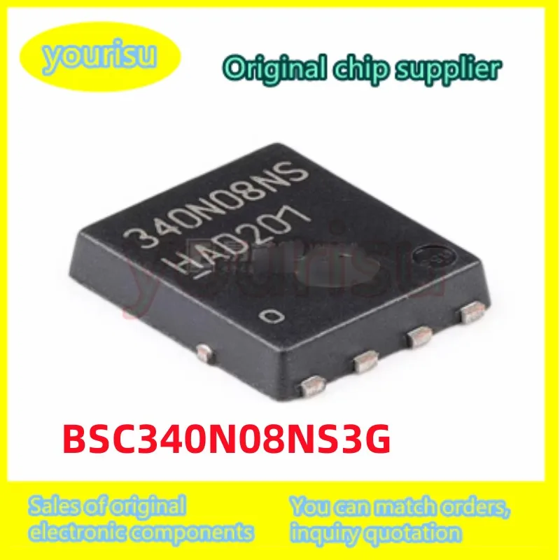 10Pcs/Lot of brand new original BSC340N08NS3G 340N08NS BSC30N08 TDSON8 MOSFET 80V 23A