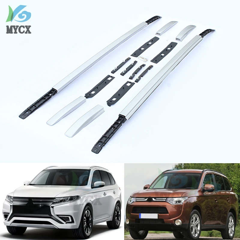 Thicken roof rack/roof rail/bar for Mitsubishi Outlander 2013-2021,thickest aluminum alloy,screw fix,free drill hole,real strong