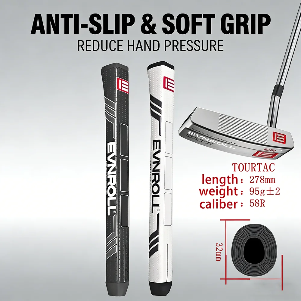 

EVNROLL -TOUR PU Putter Golf Grips High Quality White/black Golf Grip GTR for Improved Stability