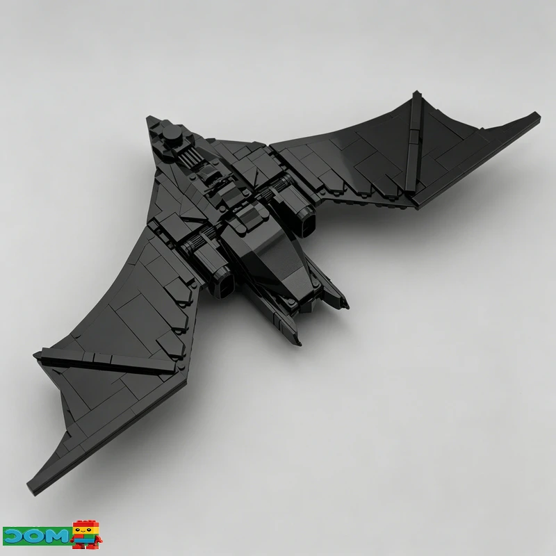 NEW 710 Parts Bat Dark Batwing Moc Building Blocks Model DIY Assembly Educational Toy Customize Creative Display Popular Gifts view 3