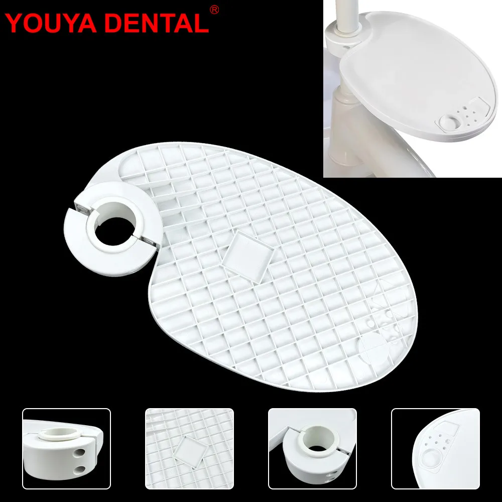 

New Plastic Dental Chair Scaler Tray Shelf Instrument Tray Table Dentist Chair Placed Additional Unit Dentistry Equipment Parts