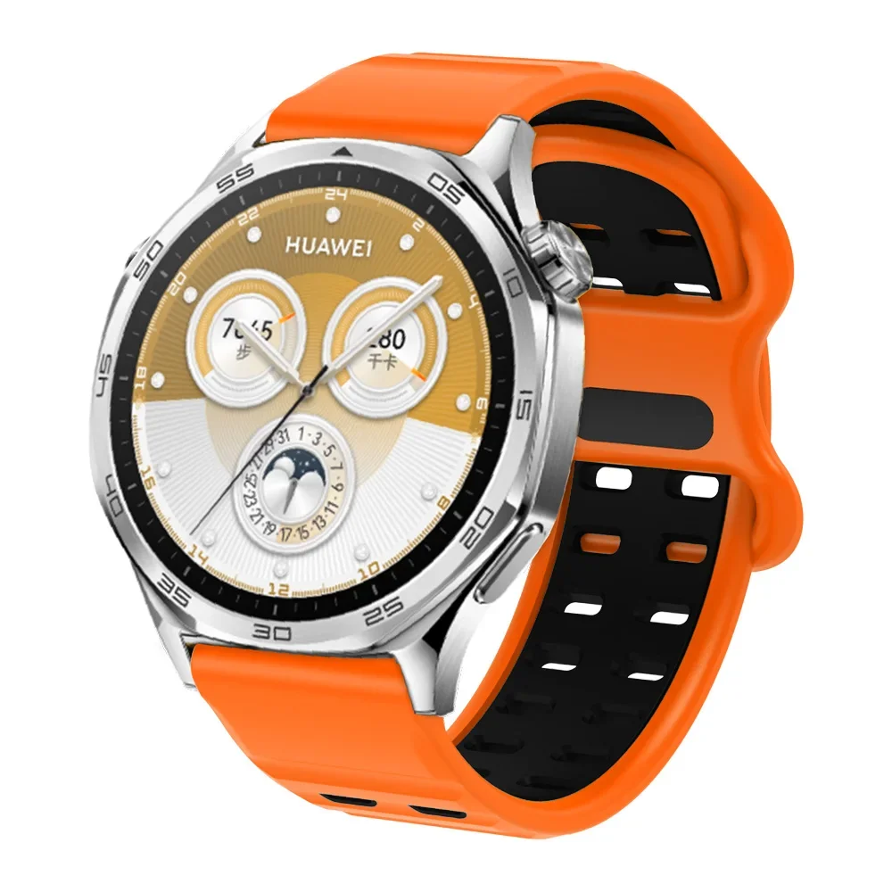 シリコン製22mm Huawei GT3 5 Pro 46mm/GT 2/3/4/5 46mm Pro SE用リストバンドストラップ、Huawei Watch GT4 GT4 46mm用ウォッチバンドブレスレット