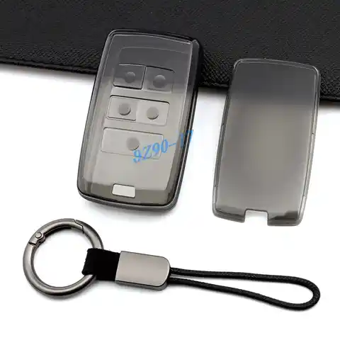 Clear Transparent Black TPU Car Smart Key Cover Case For 2018+ New Land Rover Jaguar XE XF E-PACE F-PACE I-PACE 10 best sales jaguar f pace key case - №3