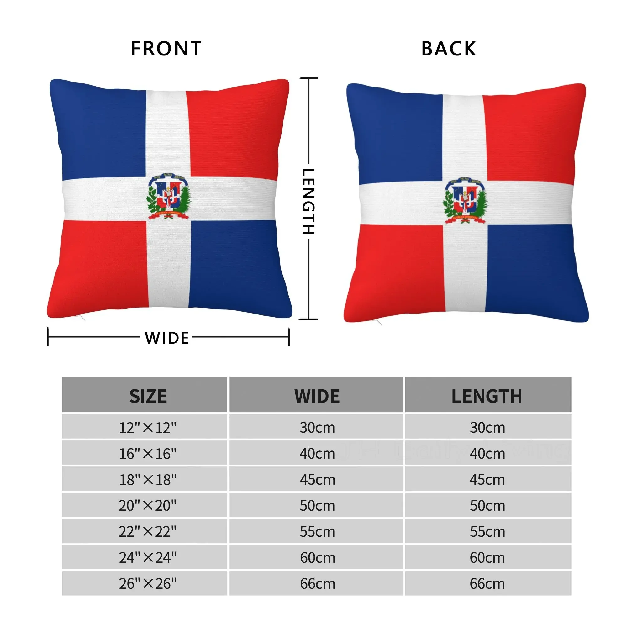 Dominican Republic Flag Cushion Cover Throw Pillow Sofa Pillow Case Home Car Decorative Square Pillowcase 45x45cm Drop Shipping