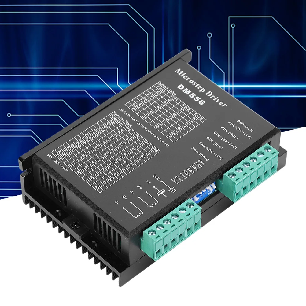 

Драйвер электронных компонентов 20& # 8209 50VDC Низкошумный анти-шумовой фильтр # 8209 Устройство управления шаговыми двигателями с импульсным входом 200 кГц