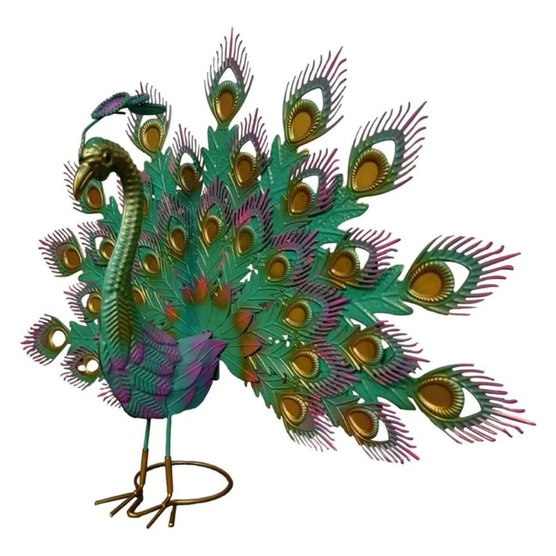 

Peacocks Garden Ornaments Metal Peacocks Statue with Beautiful Tail Peacocks Garden Decors Outdoor Garden Ornaments