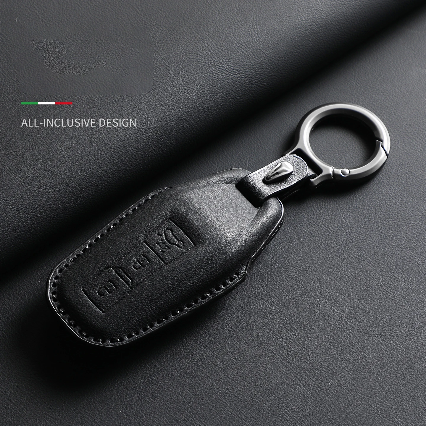 Leather Car Remote Key Case For Audi A5L A6l E-tron A3 A5L Q6 Q6L Q5 2026 Car Accessories Key Shell Cover Fob Holder