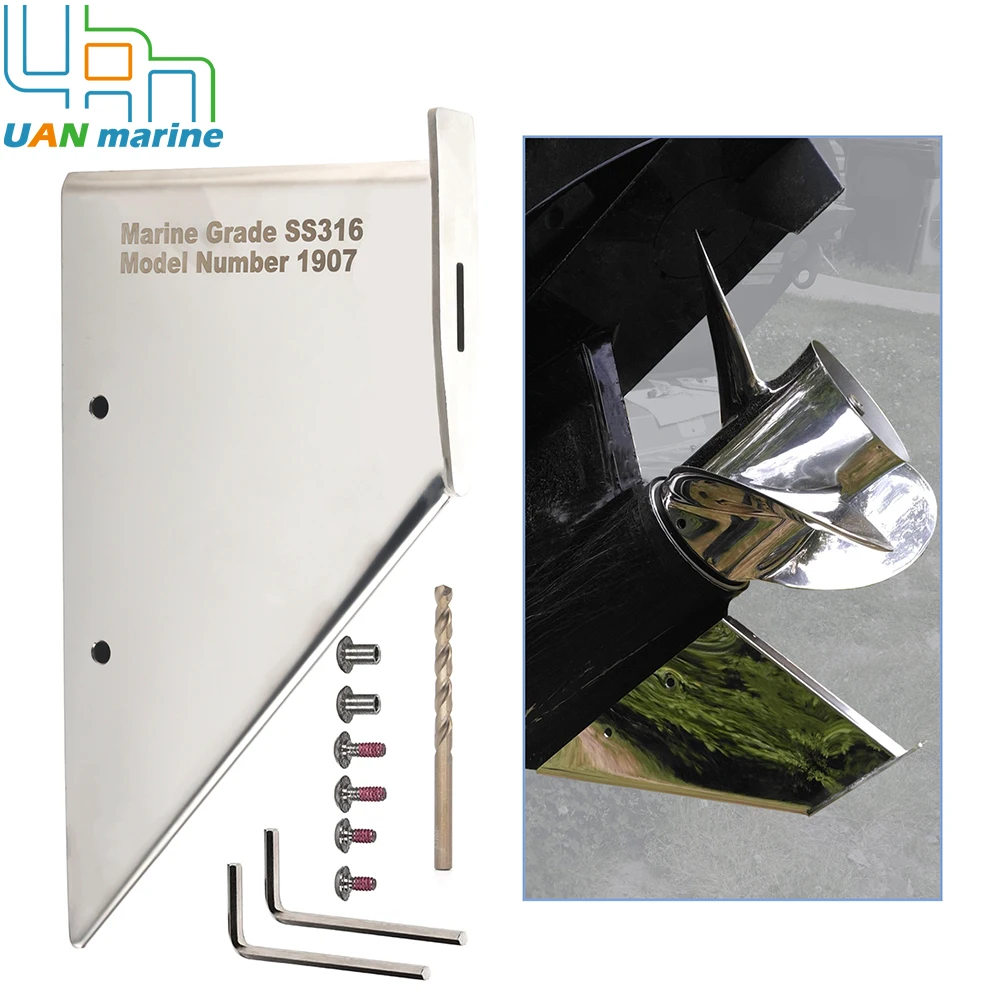 27021 Marine Skeg Safe Repair W/ Drain Hole Guard Protects Against Ramp Dragging Compatible with MerCruiser Alpha 1 1985-1990