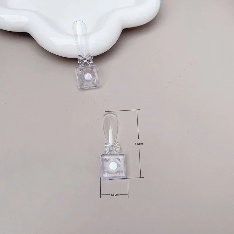 10/20 قطعة Bowknot المغناطيسي أظافر صناعية تلميح عرض واضح اللون الطبيعي بطاقة البولندية هلام حامل مجلس مسمار لوحة مسمار الغراء الممارسة #5