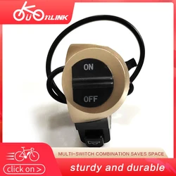 DK Electric Bicycle Horn Switch Button Motorcycle Scooter Bike Plastic Horn Signal Switch Button