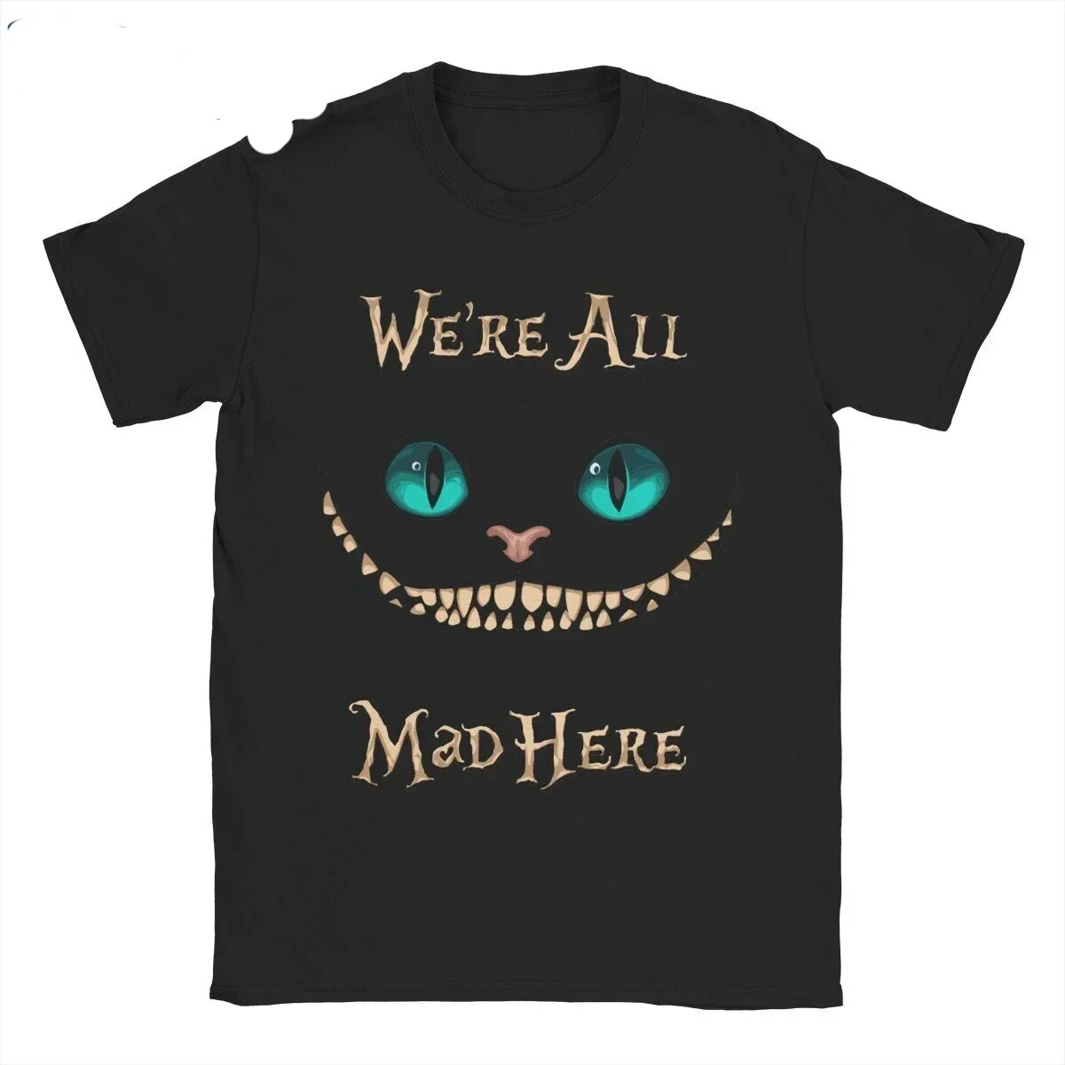 Nouveau T-shirt Alice au pays des merveilles Chat de Cheshire 2026 – Vêtement à manches courtes et col rond, style Harajuku Y2K, idéal pour l'été