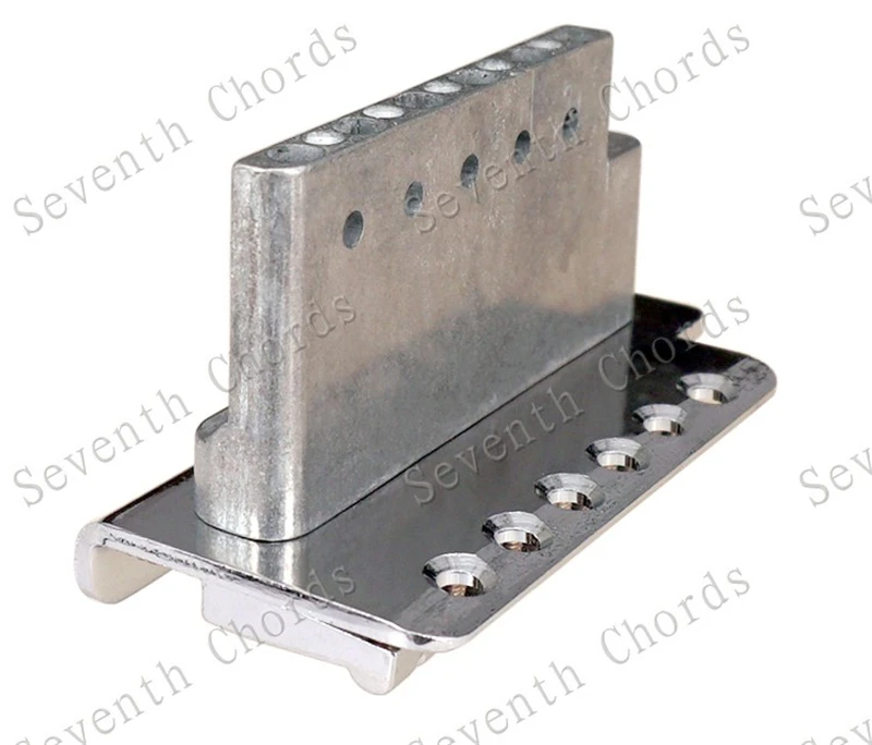 Ein Satz 6-saitiger konkaver Sattel-Tremolo-Brückensystem für E-Gitarren-Zubehörteile, Chrom, Schwarz, Kupfer, Rot zur Auswahl – Detail 10