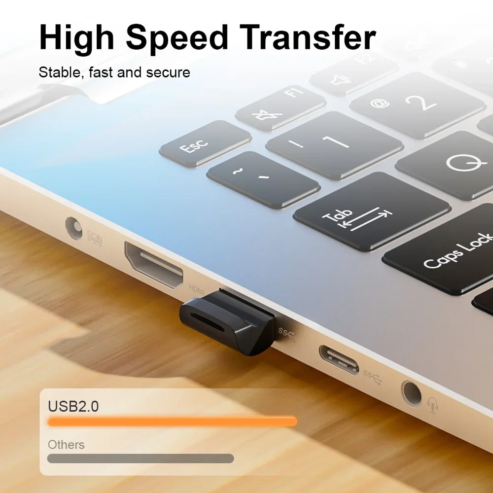 New Super Mini Black USB 2.0 Flash Drive 64GB Business Memory Stick 32GB 16GB Pendrive High Speed Waterproof Portable 8GB U Disk