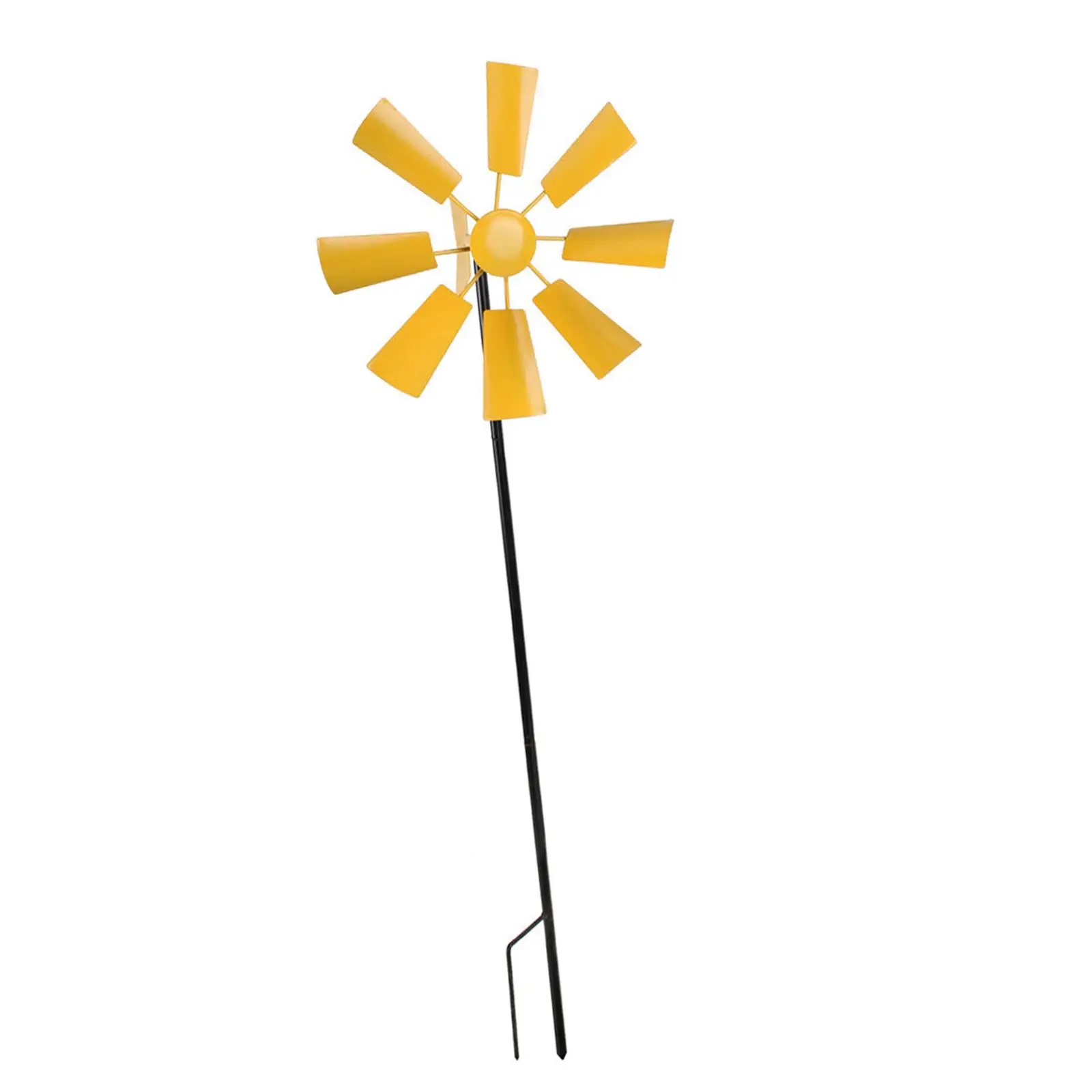 Lawn Pinwheels Iron 360 Degrees Swivel Wind Toys Metal Windmill Wind Catcher for Patio Terrace Lawn Yard Decoration