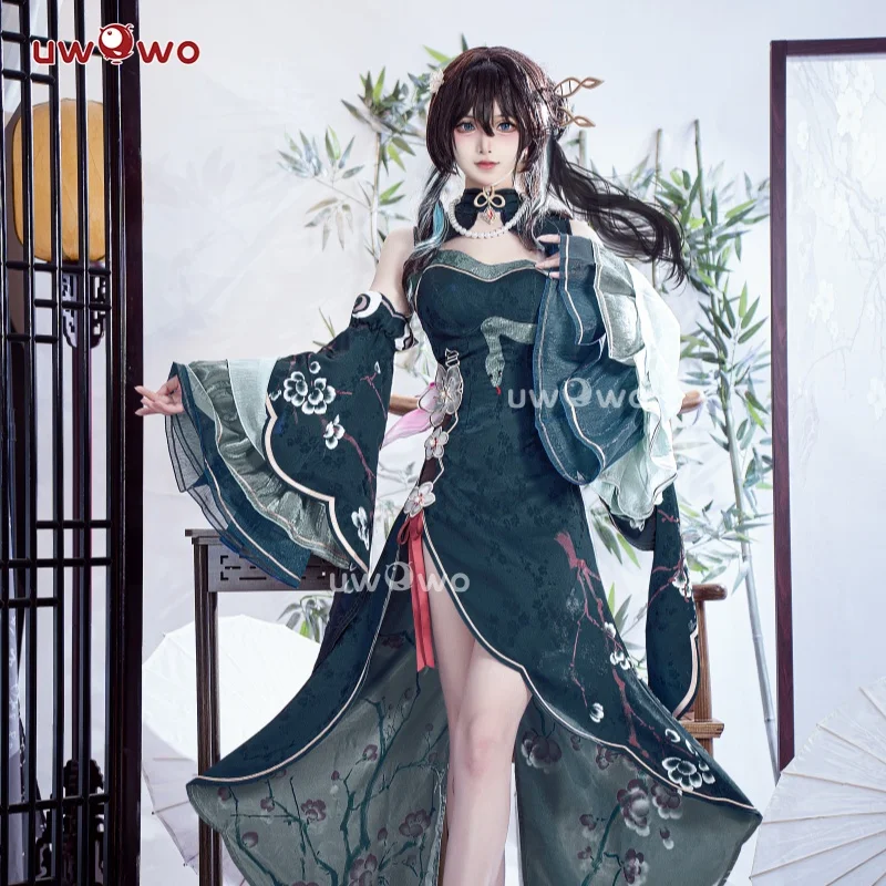 

ПРЕДПРОДАЖА UWOWO Ruan Mei Косплей Honkai Star Rail Fanart Ruan Mei Ruanmei Qipao Ver. Косплей Костюм Хэллоуин Костюм