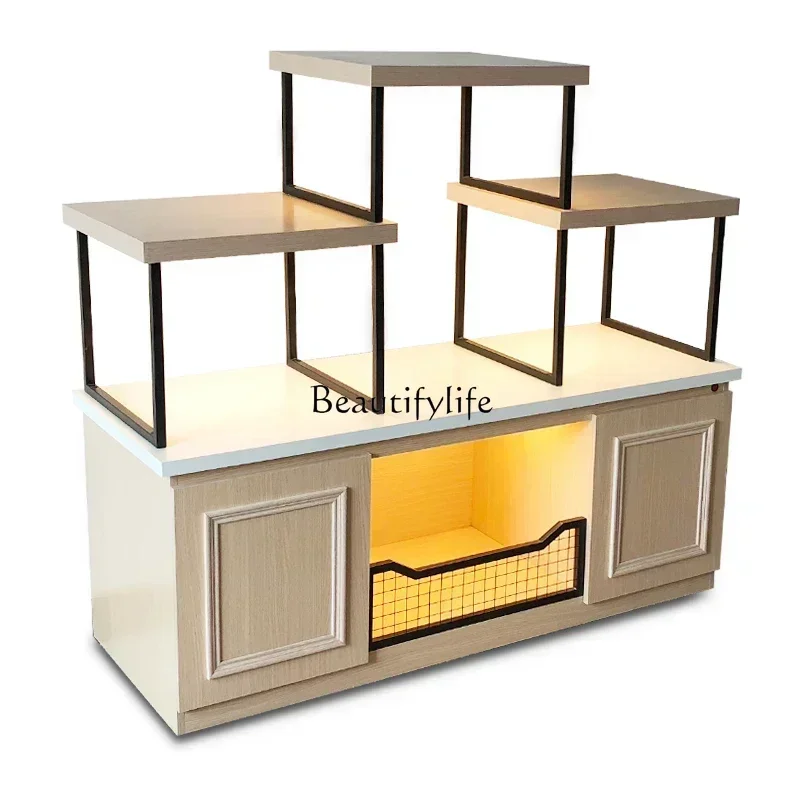 Biscuit Cabinet Bread Display Cabinets Cake Pastry Bread Display Stand