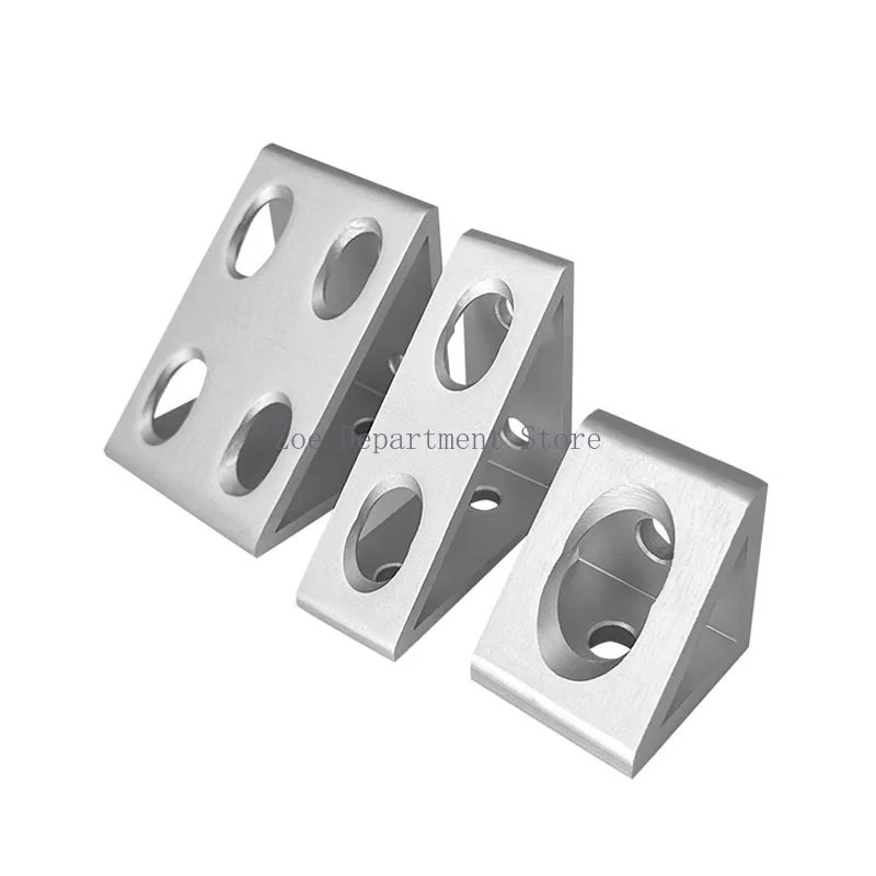 

4pcs Aluminum Profile Right Corner Extrusion Fitting Triangle Connection Block Black 2020 3030 4040