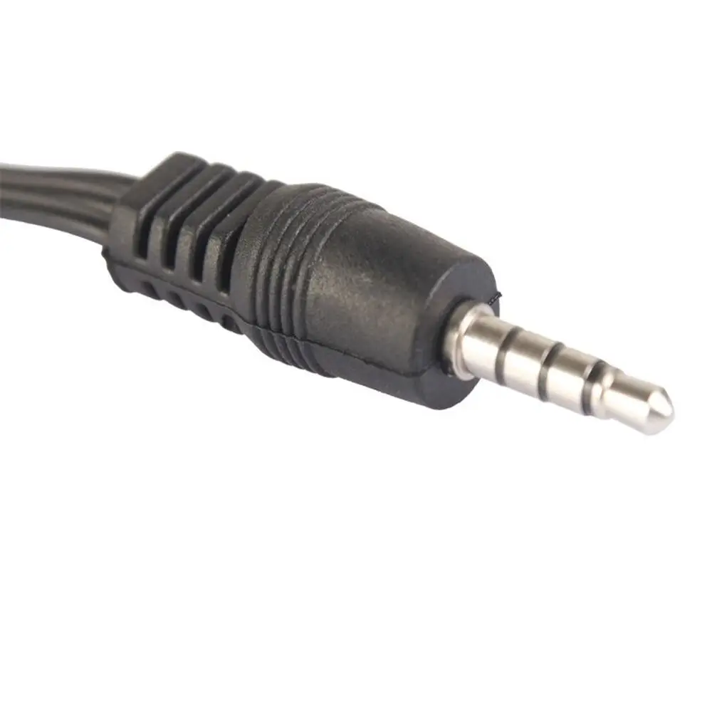 1M RCA Male Converter 3 RCA Plug Adapter 3.5MM Jack To RCA Video Cables Wire Audio Cable AV