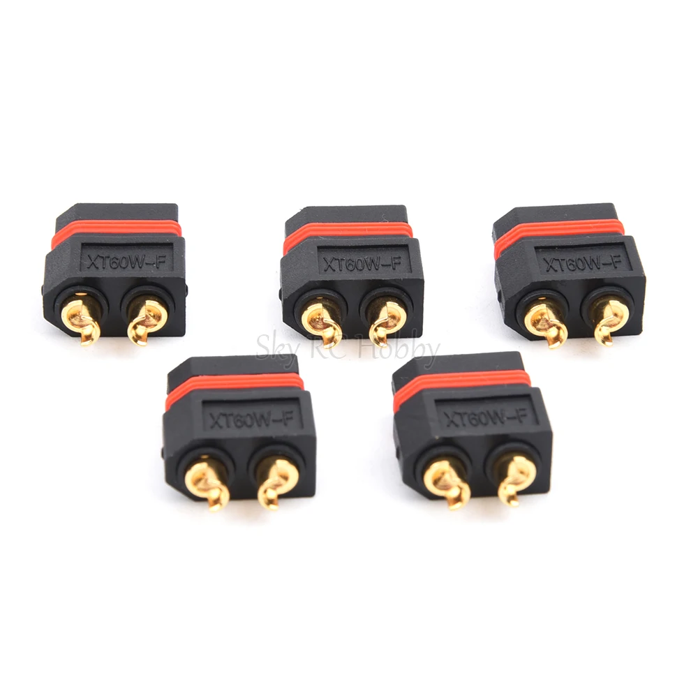 5/10Pcs Amass XT60 XT60W XT60EW Male Female Waterproof Plug Gold-Plated Bullet Connectors For RC Lipo Battery Aircraft Drone Car