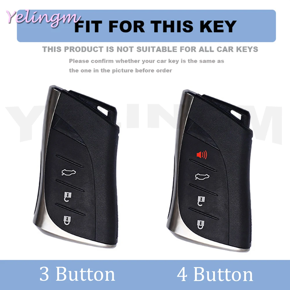 3/4 Buttons New TPU Car Key Case Cover Shell Fob for Lexus UX ES UX200 UX250h ES200 ES300h ES350 US200 US260h Protector
