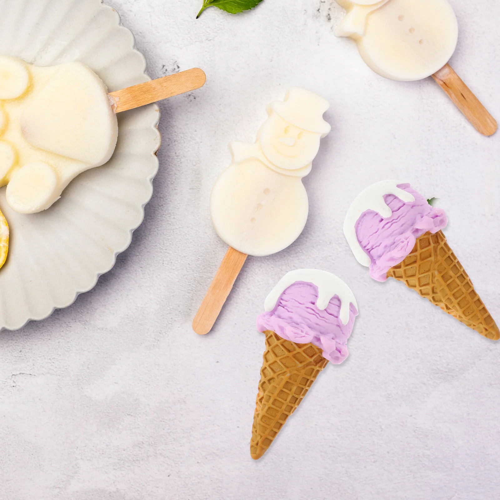 Cono di gelato artificiale Stampo simulato Negozio di dessert Accessori per esposizione Decorano i modelli