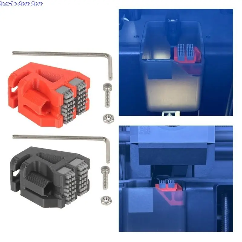 D0UA Double Brush Auddle Wiper Silicone Moyzze Brush for lab p1