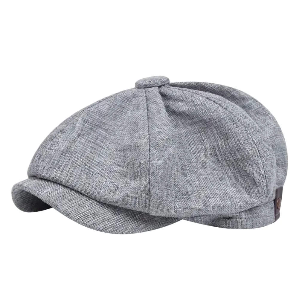 

Осенне-зимняя повседневная мужская шляпа газетчика, теплая восьмиугольная кепка в стиле ретро, классический берет, шапки унисекс