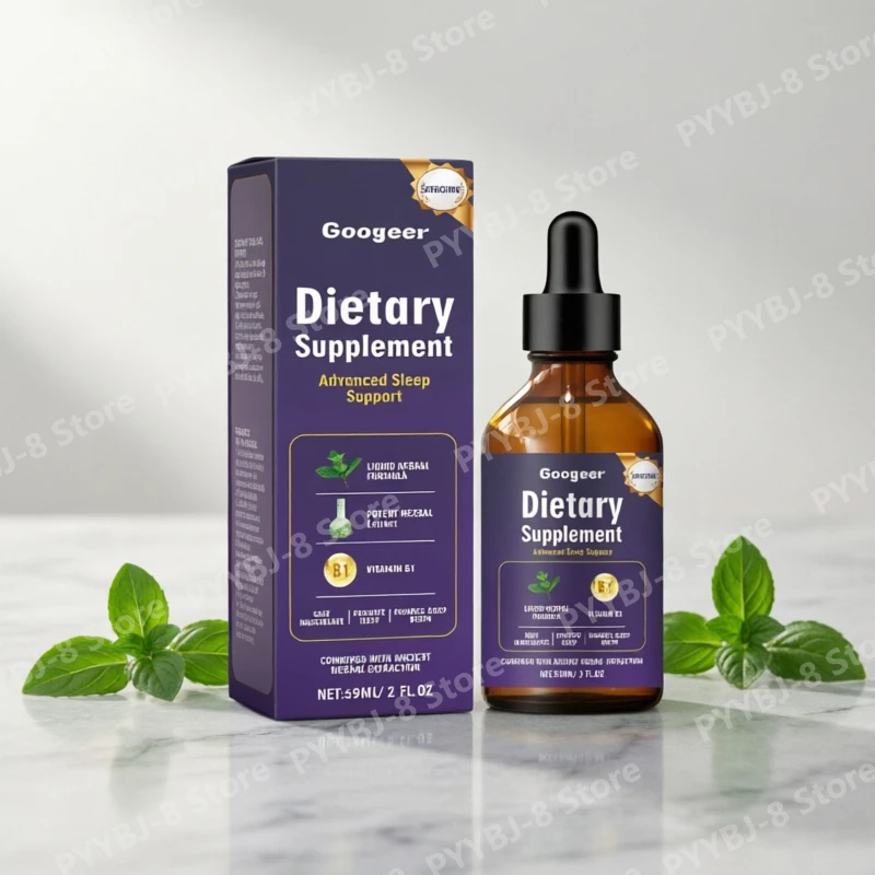 

Googeer Herbal Plant Liquid Drops with Vitamin B1 Helps Improve Sleep Quality and Increase Daily Energy Net 59ml/2 Fl Oz