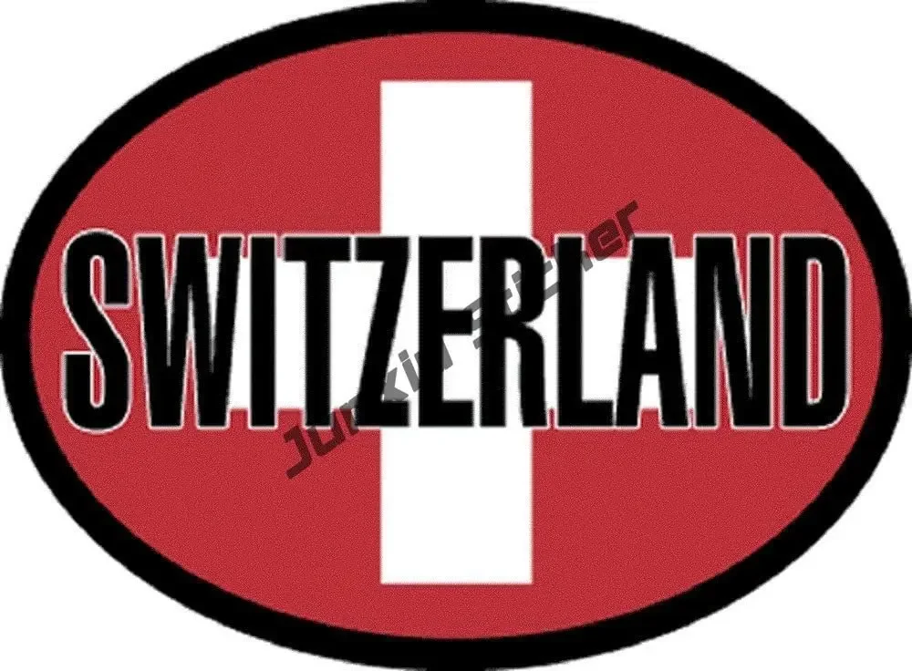 Switzerland Sticker for Car Auto Parts Decal SWISS Country CH Car Decor Flag of Switzerland Premium Quality Oem Accessories