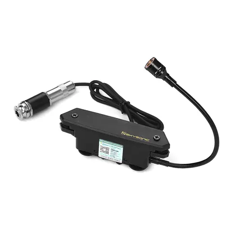 SKYSONIC T-902 Akustisk Gitarr Aktiv Ljudhålspickup Magnetisk + Mikrofon Dubbla Pickupsystem med Volymkontroller 8 best sales aktiv upphämtning - №1