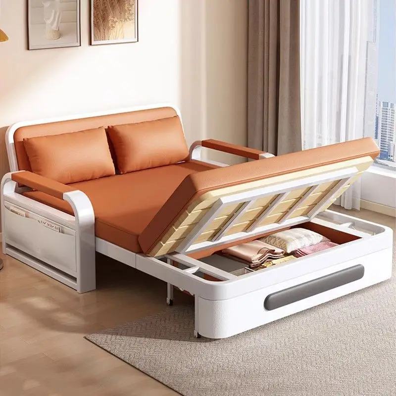 Sofá Cama Plegable para Apartamentos Pequeños, Cama Extensible, Multifuncional para Sala de Estar, Balcón, Popular en Internet