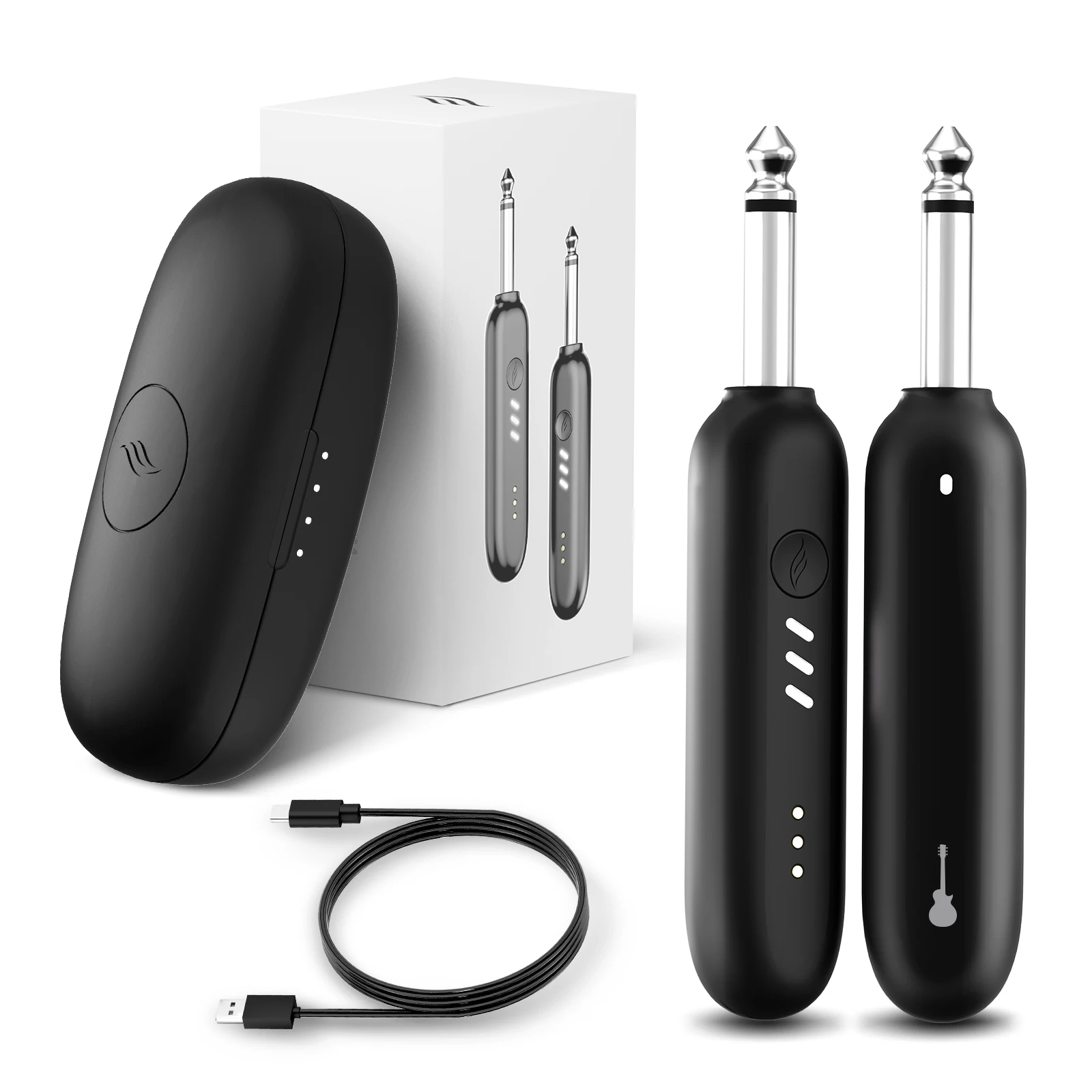 

WB1 Wireless Guitar System, UHF 3.0 Audio Wireless Guitar Transmitter and Receiver for Instrument for Guitar Bass