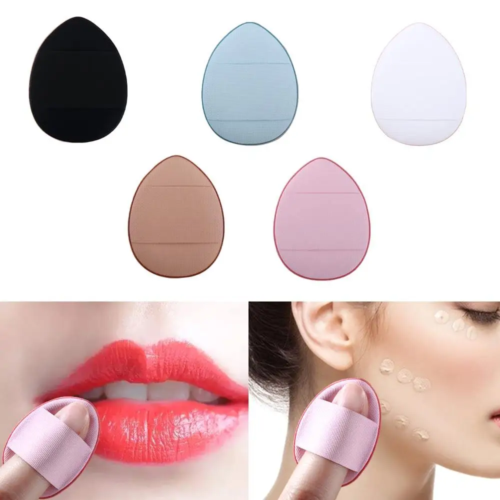 Foundation Tool Finger Shape Dry Wet Dual-use Sponge Puff Thumb Air Cushion Puff Highlighter Blender Mini Size Cosmetic Puff