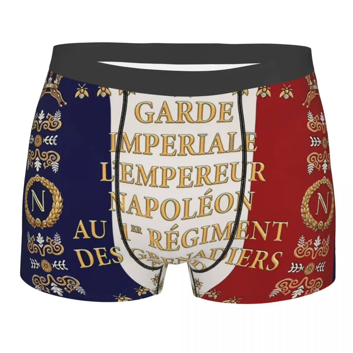 Flag Napoleonic French 1er Garde Imperiale Underpants Breathbale Panties Man Underwear Sexy Shorts Boxer Briefs